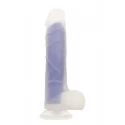 LUMINOUS DILDO CLEAR PURPLE