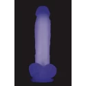 LUMINOUS DILDO CLEAR PURPLE