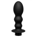 Flow pleasure silicone anal douche accessory - black