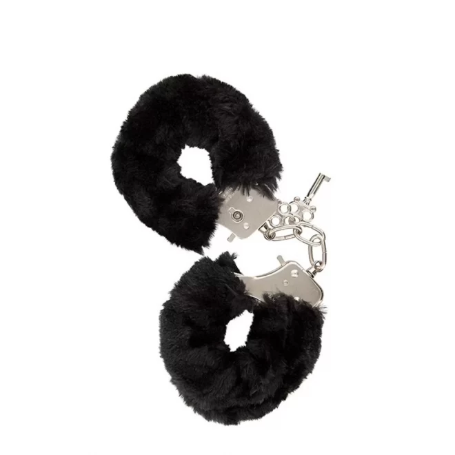 GP FURRY HANDCUFFS BLACK