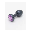 CRYSTAL PLUG SMALL BLACK CLEAR