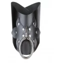 Skórzana obroża z nitami Lux Fetish Leather Posture Collar