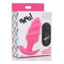 21x vibrating silicone swirl butt plug with remotel