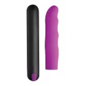 Xl bullet & wavy silicone sleeve