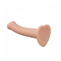 Silicone bendable dildo double density vanilla s