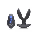 Electro-spread 64x vibrating & e-stim silicone butt plug