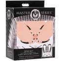 Spread labia spreader straps with clamps