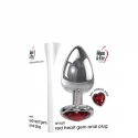 A&E ADAMS RED HEART GEM ANAL PLUG SMALL