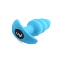 21x vibrating silicone swirl butt plug with remotel