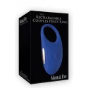 A&E RECHARGEABLE COUPLES PENIS RING BLUE