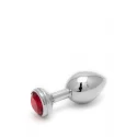 CRYSTAL PLUG LARGE BLACK CLEAR