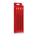 Teasing wax candles large - parafin - 4-pack