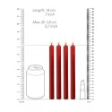 Teasing wax candles large - parafin - 4-pack