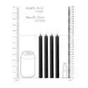 Teasing wax candles large - parafin - 4-pack