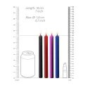 Teasing wax candles large - parafin - 4-pack