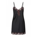Satin nightie with lace