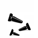 ANAL ADVENTURES BASIC PLUG KIT BLACK