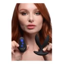 Electro-spread 64x vibrating & e-stim silicone butt plug