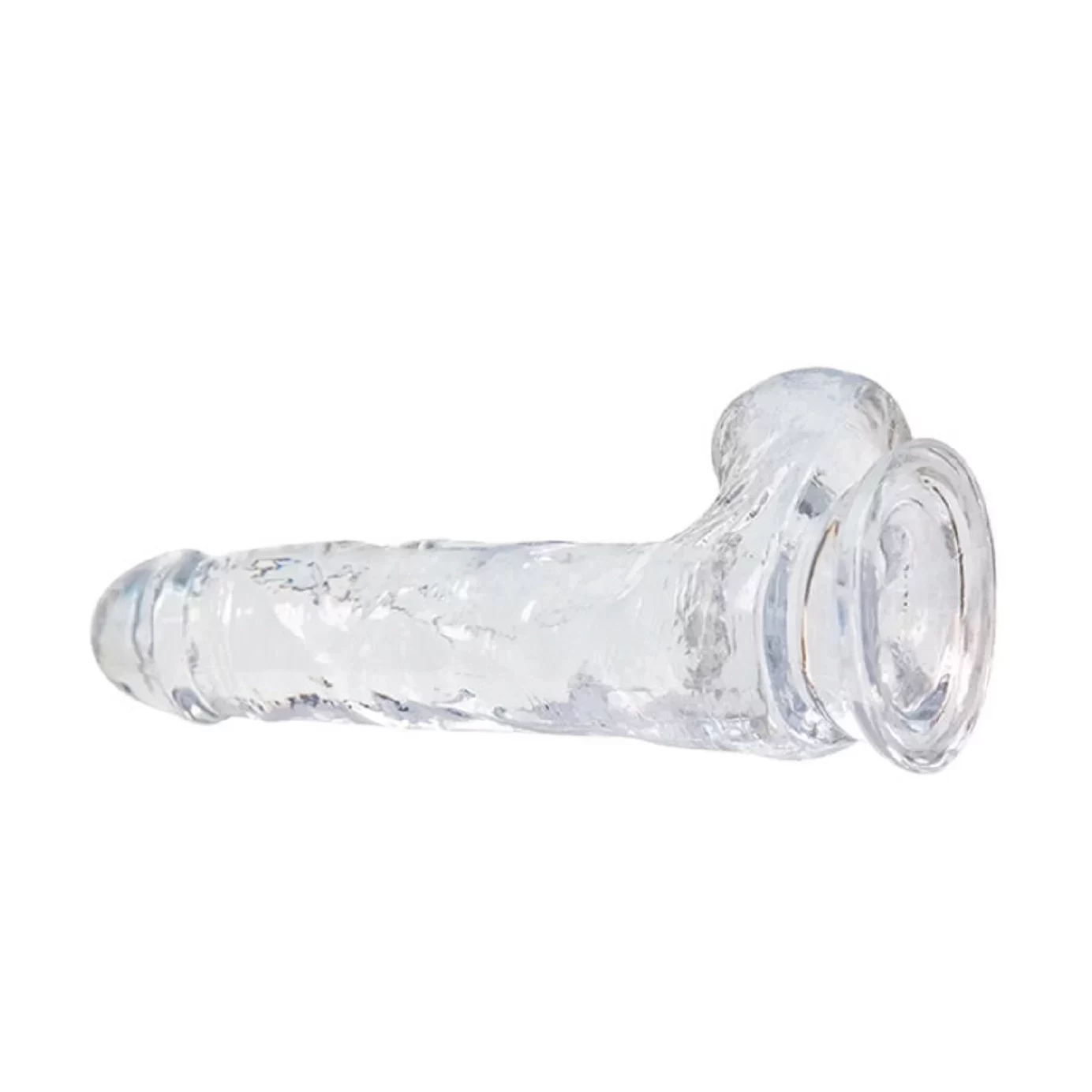 Crystal Addiction - Transparent Dildo - 19 cm - EasyToys