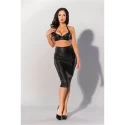 GP GENUINE LEATHER OVERKNEE SKIRT, L
