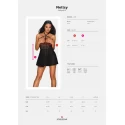 Nettsy babydoll i stringi czarna s/m