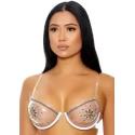 Clear the air rhinestone bra