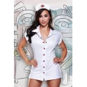 NURSES COAT WITH RED DETAILS AND HAT