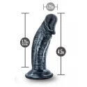 JET BLACKBERRY 4 DILDO CARBON METALIC