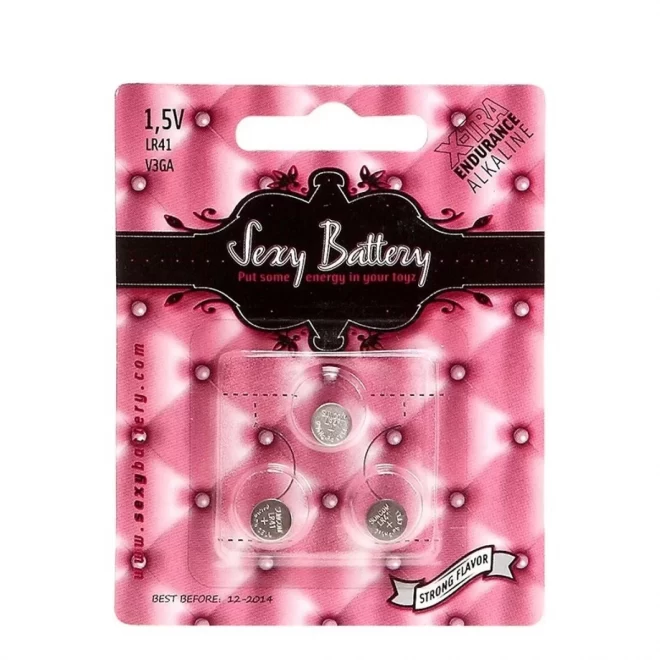 SEXY BATTERY ALKALINE 3PC. BLISTER LR41