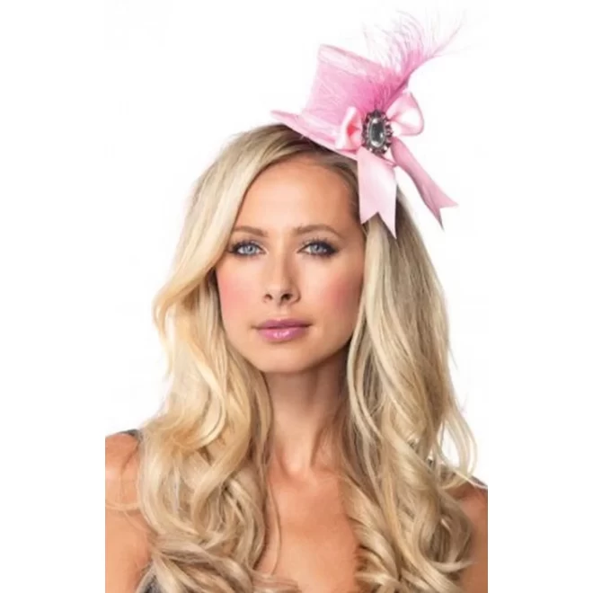 Mały kapelusik Velvet Clip-On Top Hat