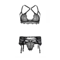Komplet Halter Bra, Garter & String