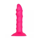 CHEEKY LOVE TWISTED PLUG WITH SUCTION CU