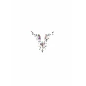 Dazzling deep-v cleavage bling sticker