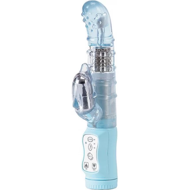 Wibrator z delfinkiem Mini Dolphin Vibrator Lightblue