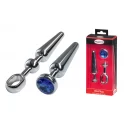 Malesation alu-plug mit stoÃgriff & schmuckstein mittel, chrom
