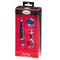 Malesation alu-plug mit stoÃgriff & schmuckstein mittel, chrom