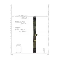 Collar with leash - army theme