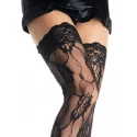POŃCZOCHY ROSE LACE THIGH HIGHS OS