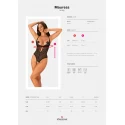 Bielizna-Mauress body otwarte czarne S/M