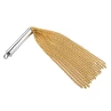 Chain whip with built-in plug - gold