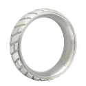 Stainless steel tire donut cockring - large - 40 mm.