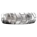 Stainless steel tire donut cockring - jumbo - 40 mm.