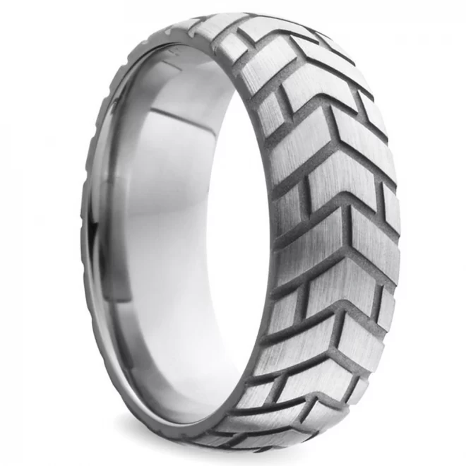 Stainless steel tire donut cockring - jumbo - 55 mm.