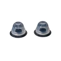Super silicone nipple suckers with travel case - clear