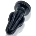 [sil] airhole large finned buttplug - black