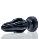 [sil] airhole large finned buttplug - black