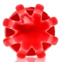 [sil] airhole medium finned buttplug - red