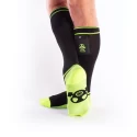 Brutus gas mask party socks w. pockets black / neon yellow