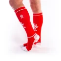 Brutus gas mask party socks w. pockets red / white