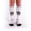 Brutus gas mask party socks w. pockets white / black